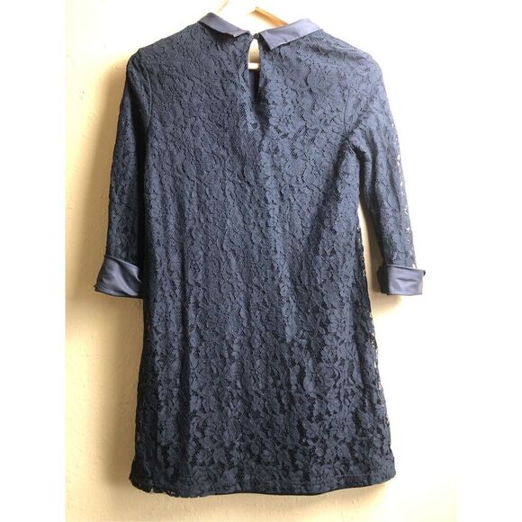 FOREVER 21 Black 3/4 Sleeve Lined Lace Dress Size S - Picture 4 of 12